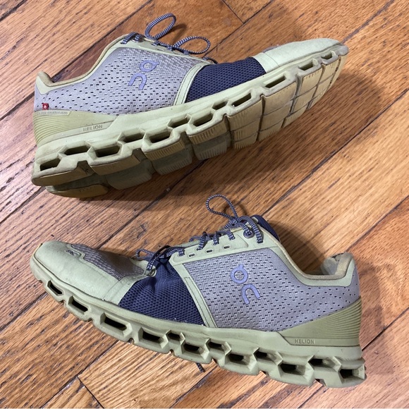 On Cloudstratus Running Sneakers in Pistachio/Grey Size 10.5 - Picture 10 of 11